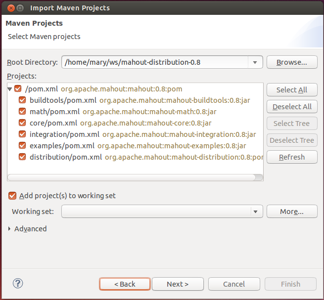 [Hadoop] Ubuntu 13.10下构建Mahout项目