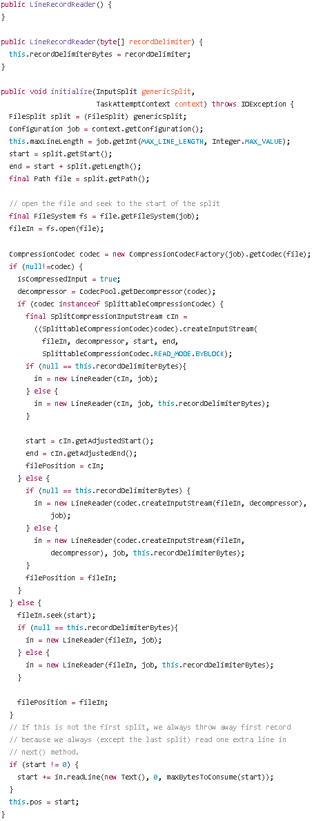 [Hadoop] 处理跨块边界的InputSplit