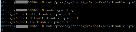 在Ubuntu中禁掉IPv6