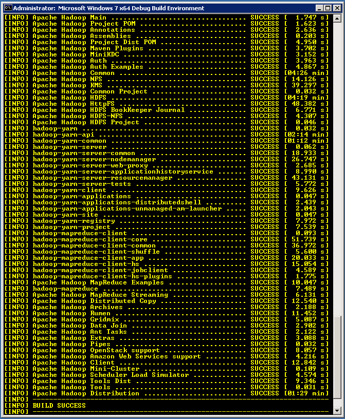 [Hadoop] Windows平台编译Hadoop2.6.0笔记