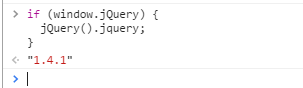 [JavaScript] 判断jQuery版本