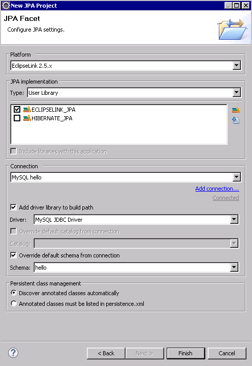 [Hibernate Tools] 通过JPA Entity类生成数据库表