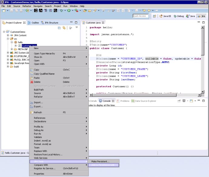 [Hibernate Tools] 通过JPA Entity类生成数据库表