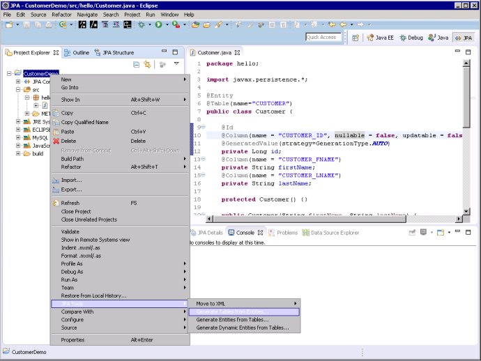 [Hibernate Tools] 通过JPA Entity类生成数据库表