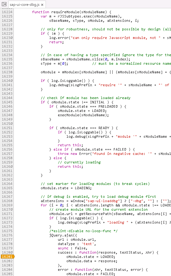 [OpenUI5] 加载时替换Javascript源文件