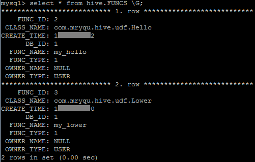 [Hive] Hive Macro和UDF实践