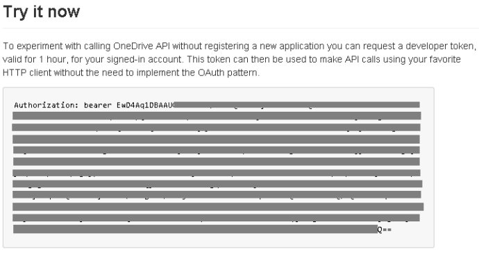 Hello Microsoft OneDrive API