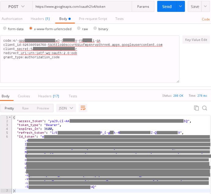 Google Sheets API认证和鉴权