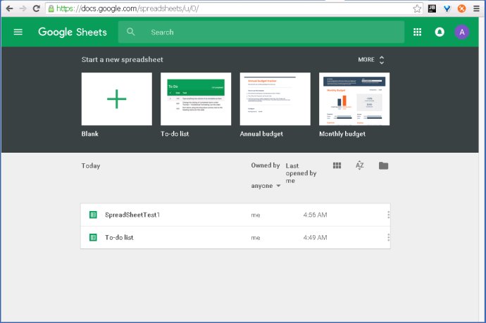 Hello Google Sheets API