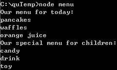 run Menu