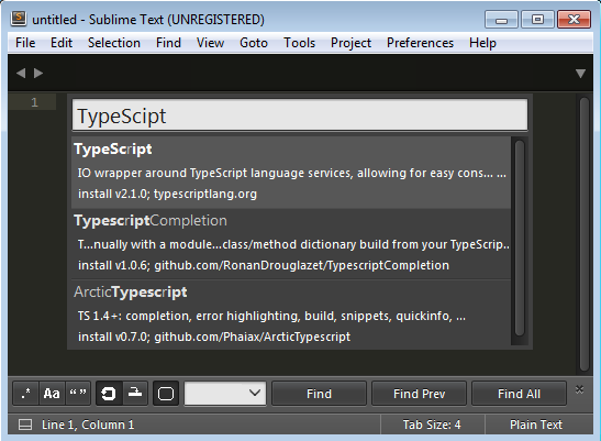 Sublime Typescript Plugin