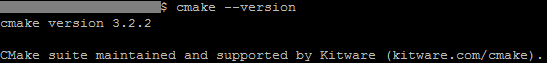 Linux: cmake version