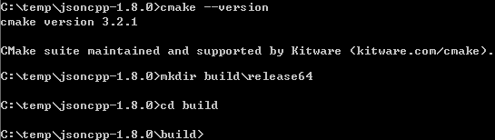 Windows: cmake version