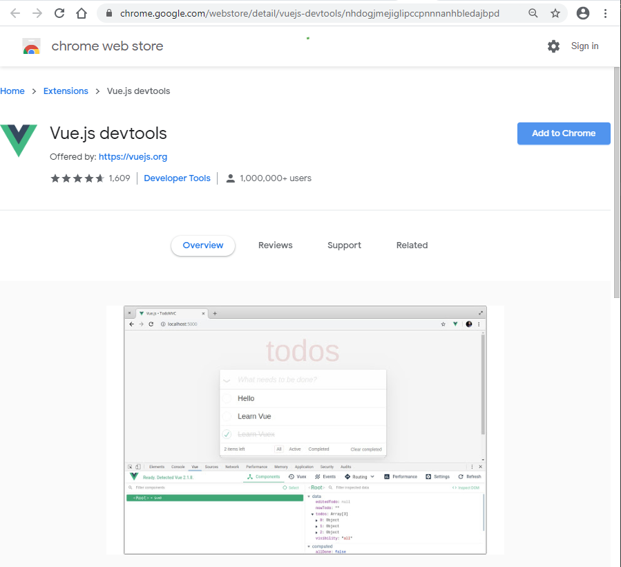 install Vue.js Dev Tools